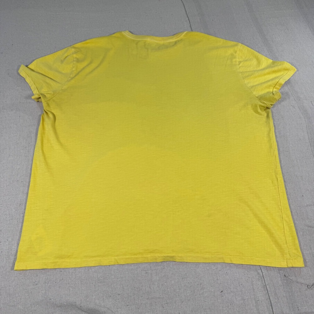 Polo Ralph Lauren Graphic T-Shirt Mens XL Yellow Excellent Polo 67 Classic Fit - Picture 3 of 9